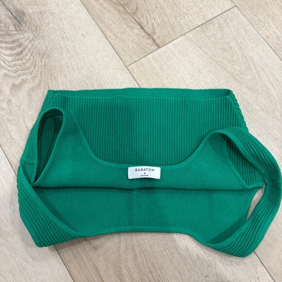 Artizia Babaton Sculpt Knit Squareneck Cropped Tank - Picture 3 of 5